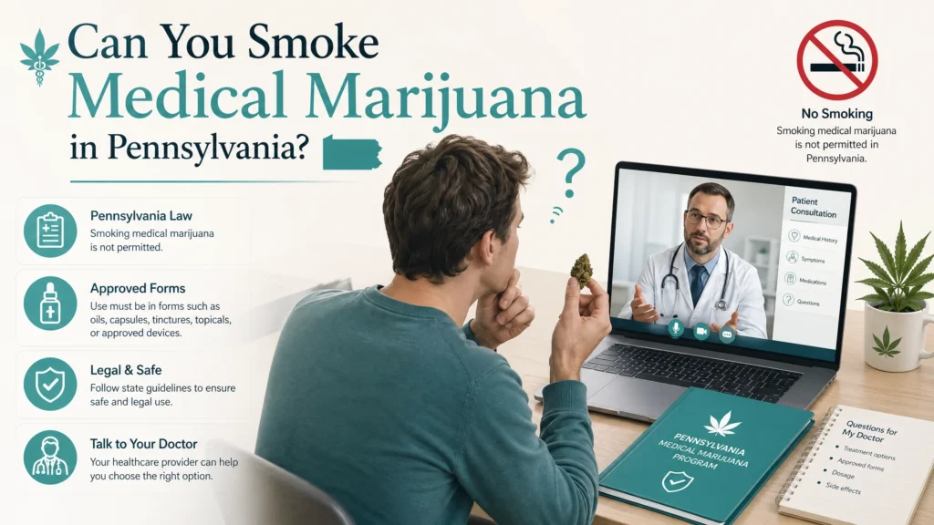 can you smoke medical marijuana Pennsylvania infographic