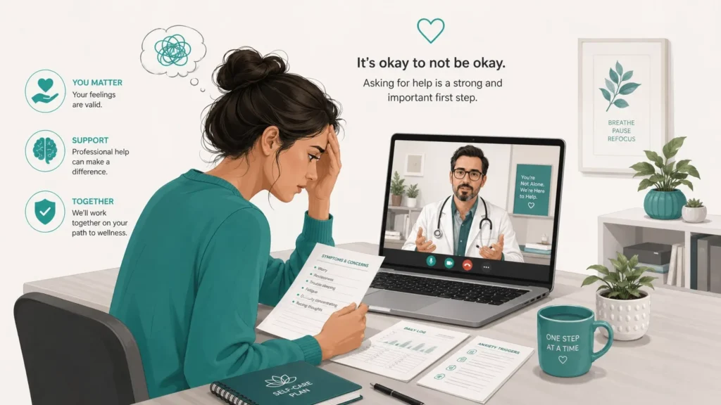 generalized anxiety disorder disability telehealth consultation infographic