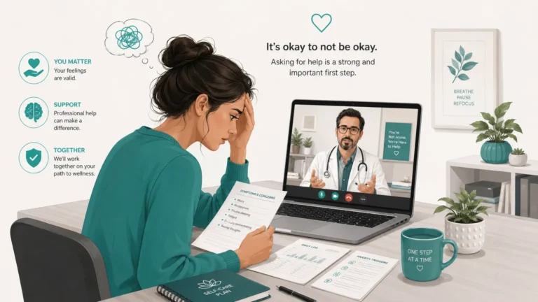 generalized anxiety disorder disability telehealth consultation infographic