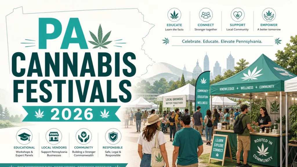 pa cannabis festivals 2026 event guide infographic