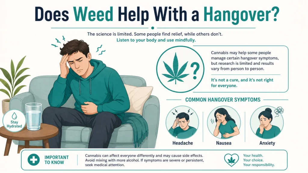 does weed help with a hangover medical infographic