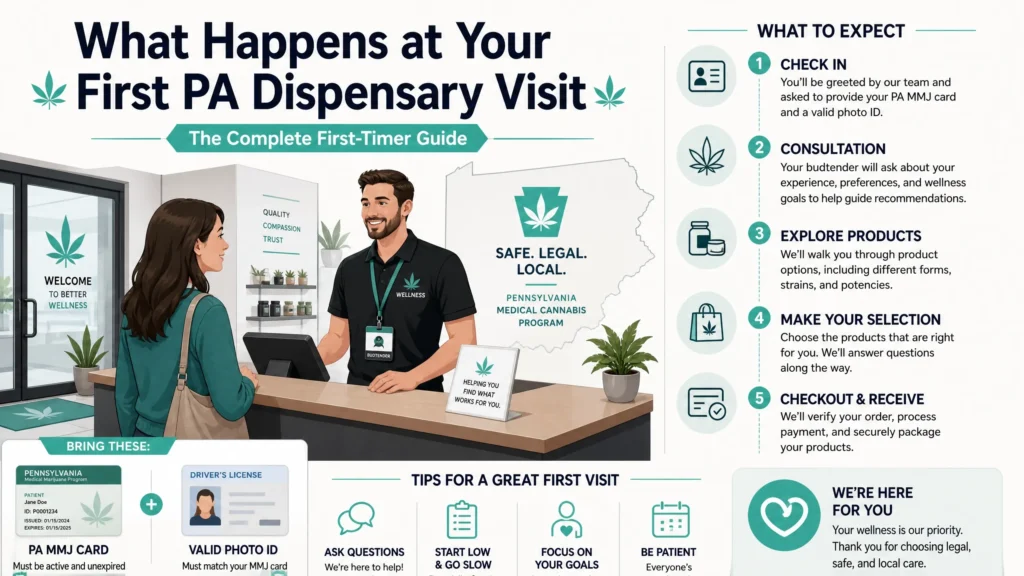 first Pennsylvania dispensary visit infographic