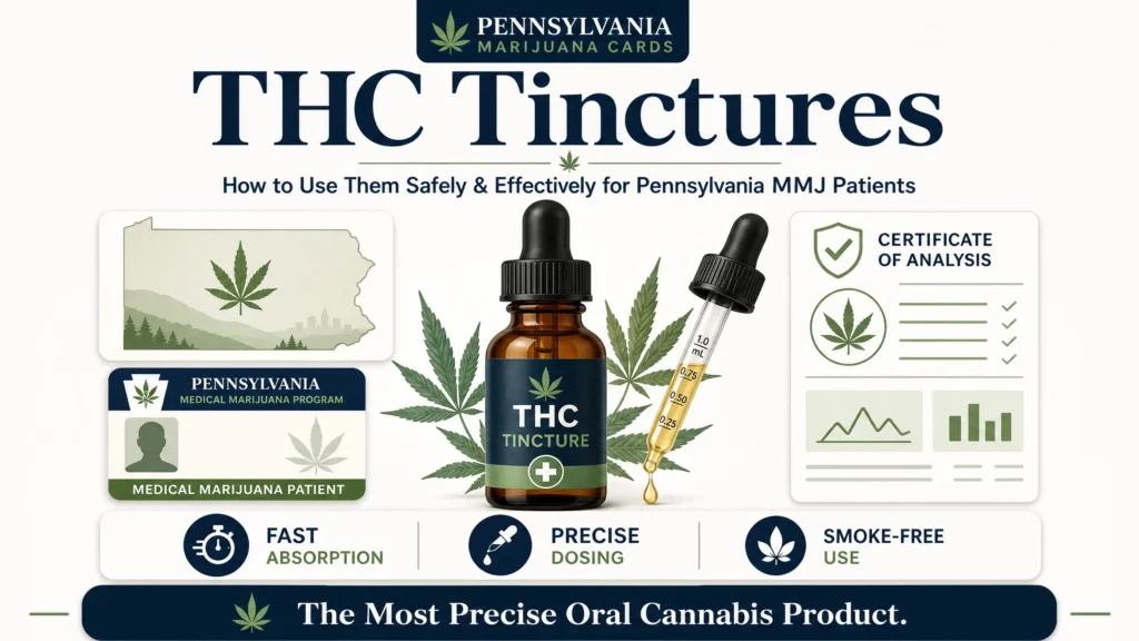 THC tincture guide infographic