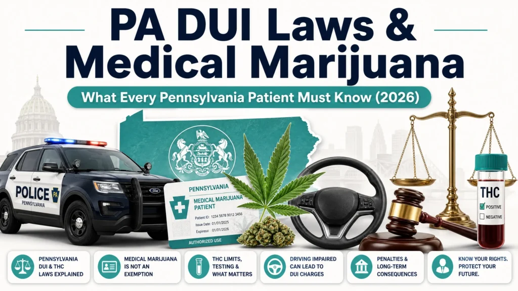 Pennsylvania DUI laws and medical marijuana infographic