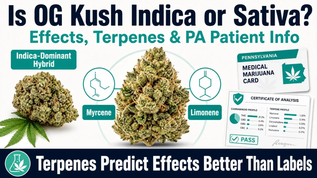 OG Kush indica or sativa infographic
