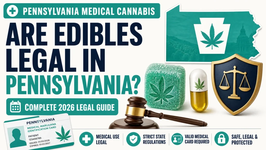 are edibles legal in Pennsylvania infographic