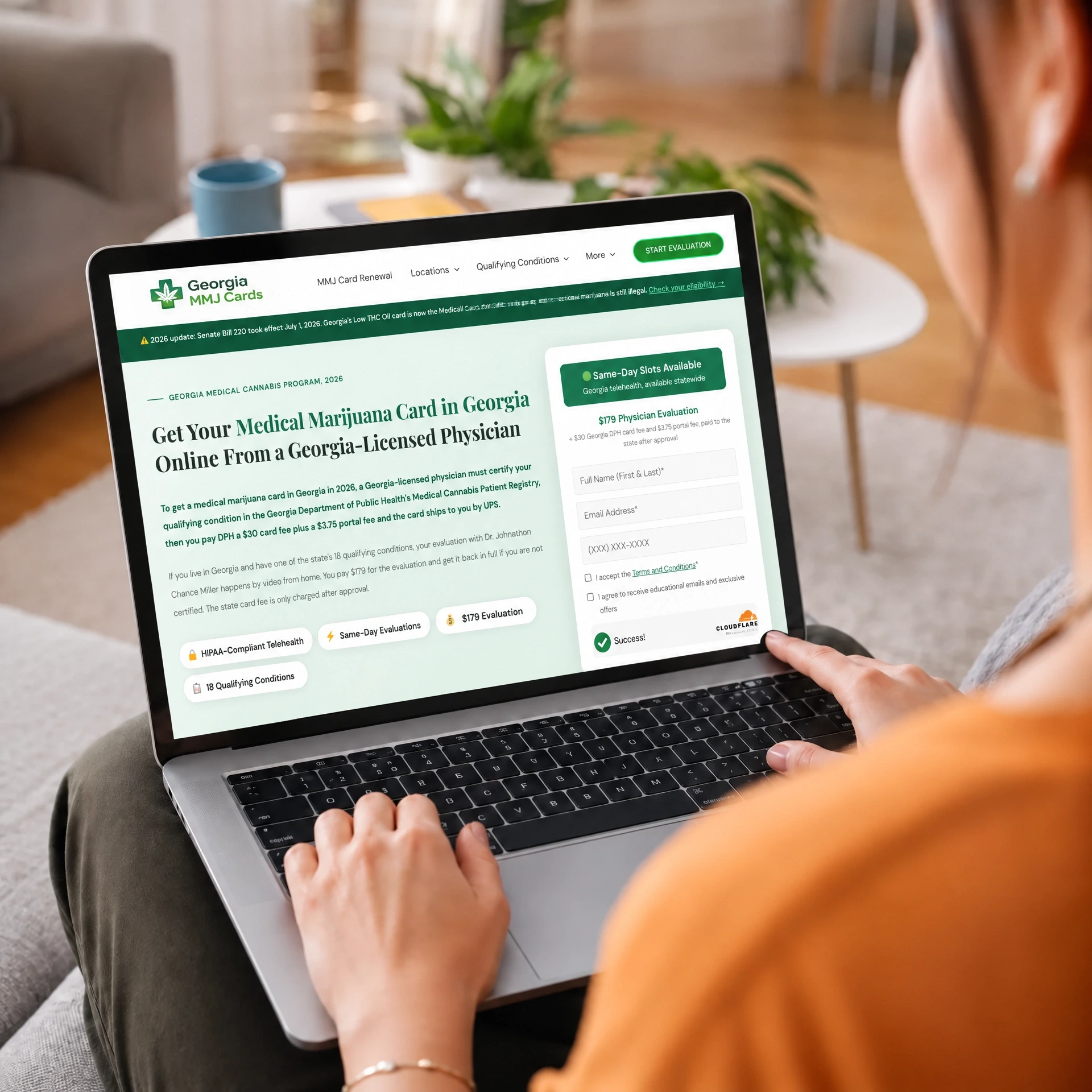 Georgia medical marijuana card online intake form